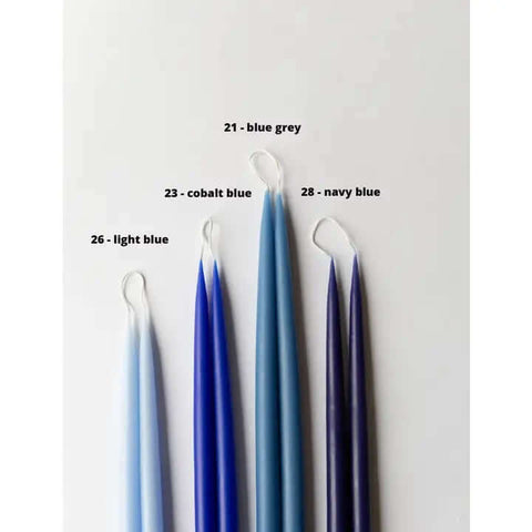 10" Blue Grey Taper Candles (Set of 2) - Candle - Twilight Collection