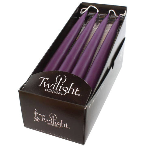 10" Violet Taper Candles (Set of 2) - Candle - Twilight Collection