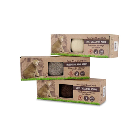 Set of 3 wool dryer balls Canada