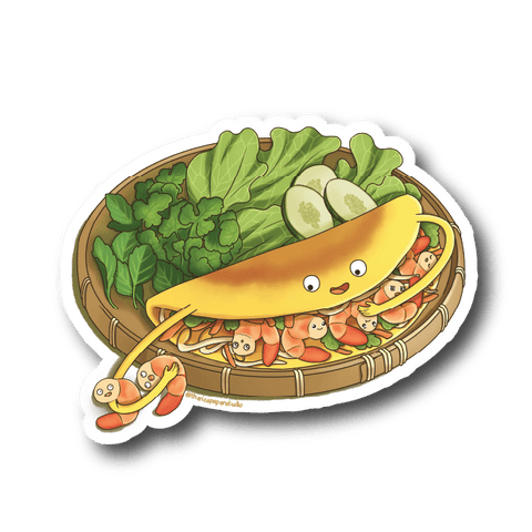 Bánh Xèo Sticker - Sticker - The Rice Paper Studio