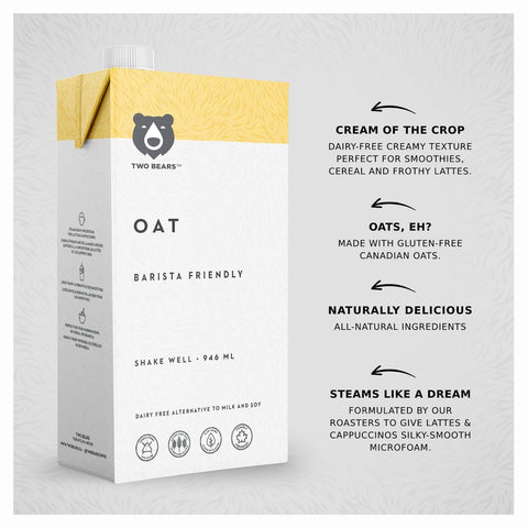 Barista Oat Milk (946 Ml) - Coffee - Two Bears