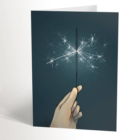Bengale Sparkler Light Birthday Card - Greeting Card - Valérie Boivin Illustration