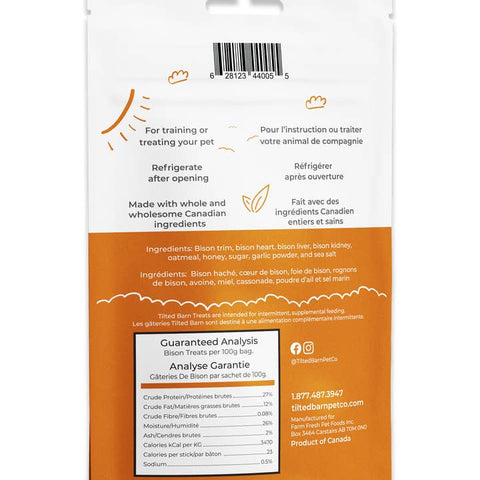 Bison Treats For Dogs - Dog Food - Tilted Barn