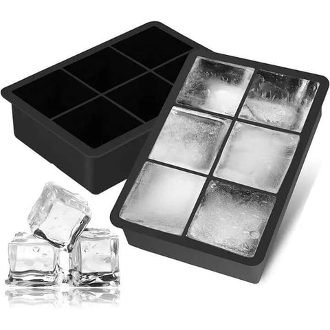 Black Silicon Ice Cube Mold - Drink Mix - Simply Cocktails