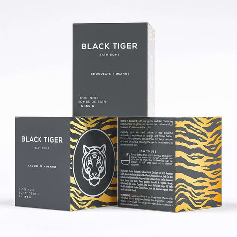 Black Tiger Bath Bomb - Bath Bomb - Bare Skin Bar