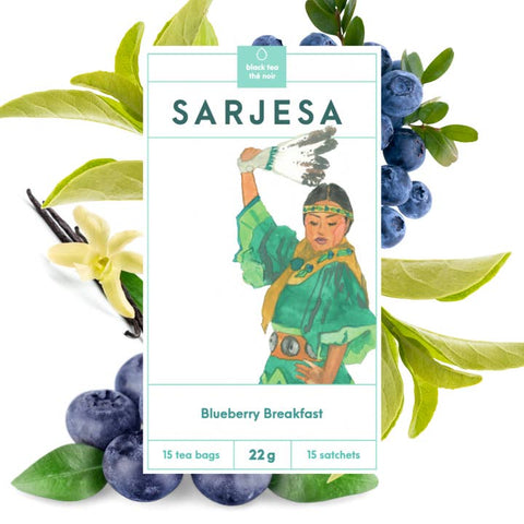 Blueberry Breakfast Tea | Full - Bodied Black Tea - Tea - Sarjesa Tea
