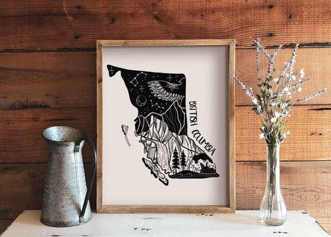 British Columbia Print (Unframed) - Art Print - Mountain Mornings
