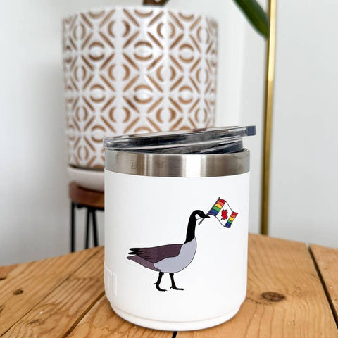 Canada Goose Pride Flag Sticker - Sticker - Rainbow Certified