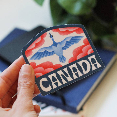 Canada Vinyl Sticker Matte Waterproof - Sticker - Julie Solvstrom Illustration