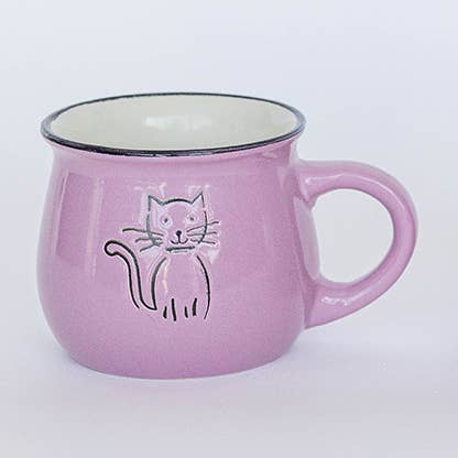 Cat Ceramic Mug 360ml - Mug - The Local Boom Gift Shop