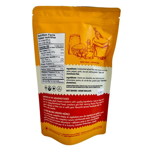 Cheezy Nutritional Yeast Crackers - Snack - Jenny Marie's Cracker Company