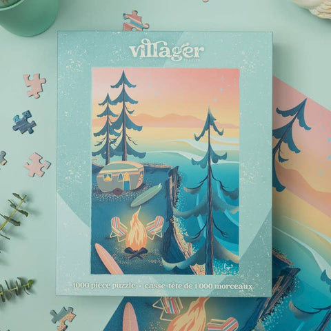 Coastal Camping 1000 - Piece Puzzle - Puzzle - Villager Puzzles