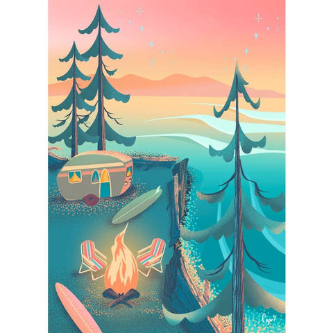 Coastal Camping 1000 - Piece Puzzle - Puzzle - Villager Puzzles