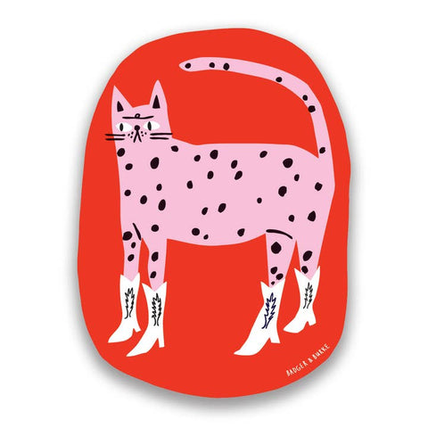 Cowboy Kitty Sticker - Sticker - Badger & Burke