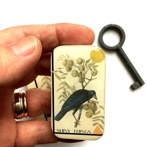 Crow Shiny Things Tin - Craft - Firefly Notes