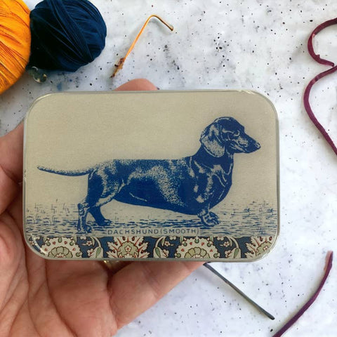 Dachshund Notions Tin - Craft - Firefly Notes