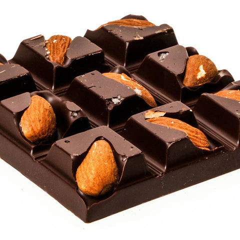 Dark Chocolate Almond & Sea Salt Bar - Chocolate - Salt Spring Chocolate