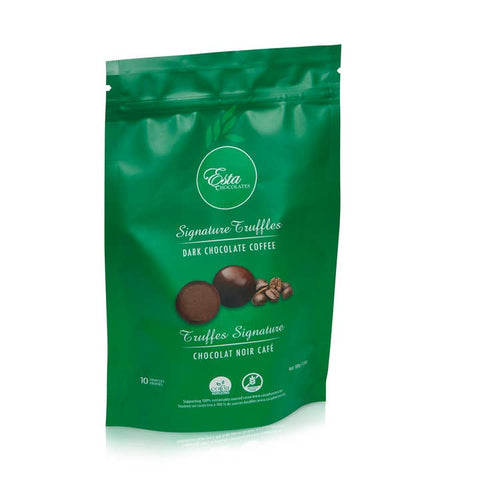 Dark Chocolate Coffee Truffle Pouch - Chocolate - Esta Chocolates
