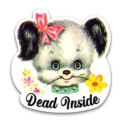 Dead Inside Vinyl Sticker - Sticker - Smitten Kitten