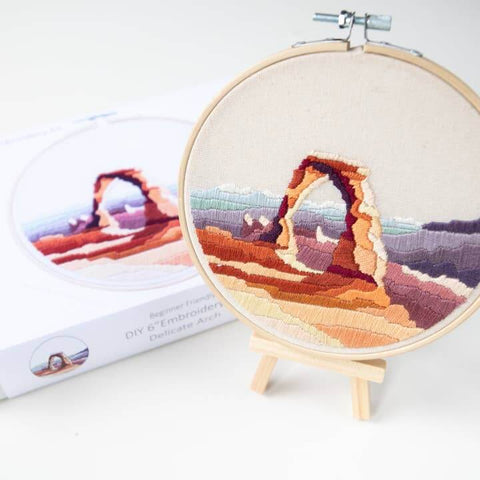 Delicate Arch DIY Embroidery Kit - Craft - Angiels Art