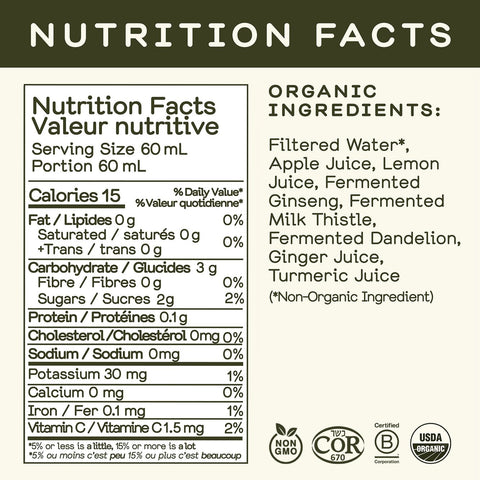 Detox Organic Wellness Shot - Drink - Greenhouse