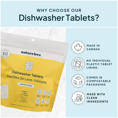 Dishwasher Detergent Tablets - Dishwasher Detergent - Nature Bee