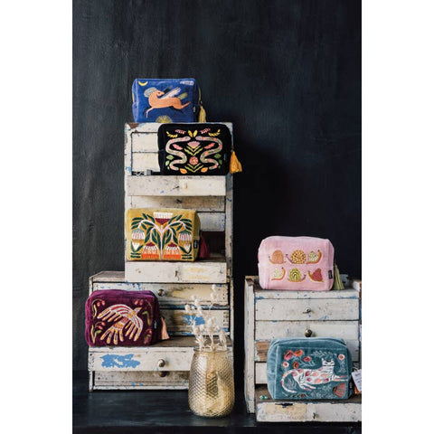 Embroidered Pouch (Choose Pattern) - Bag - Danica Brands