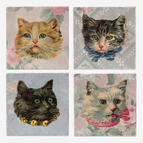 Fancy Ass Cats Coasters (Set of 4) - Coaster - Versatile Coasters
