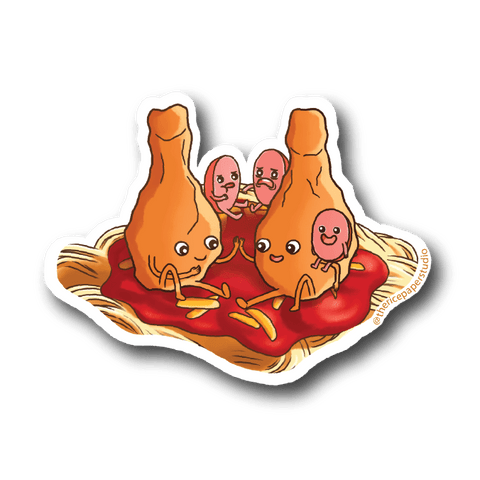 Filipino Spaghetti Sticker - Sticker - The Rice Paper Studio