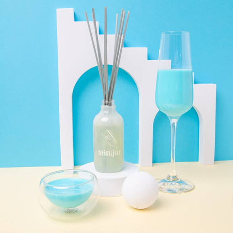Fresh Laundry Reed Diffuser - Diffuser - Milk Jar