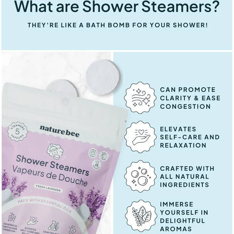 Fresh Lavender Shower Steamers - Shower Steamer - Nature Bee