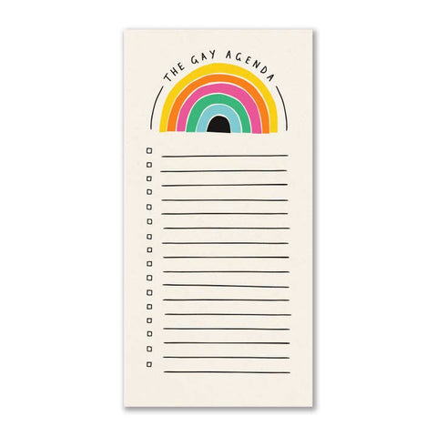 Gay Agenda Notepad - Notebook - Badger & Burke