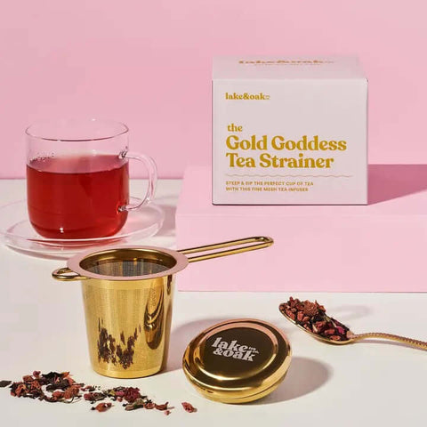 Gold Goddess Tea Strainer - Tea - Lake & Oak Tea