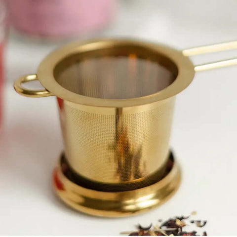 Gold Goddess Tea Strainer - Tea - Lake & Oak Tea