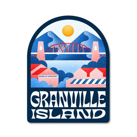 Granville Island Vinyl Sticker Matte Waterproof - Sticker - Julie Solvstrom Illustration