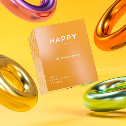 Happy Bath Bomb - Bath Bomb - Bare Skin Bar