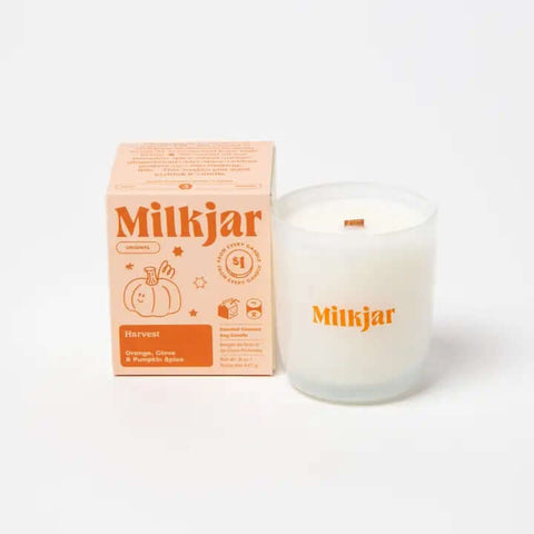 Harvest Candle - Candle - Milk Jar