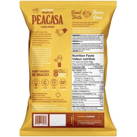 Honey Dijon Chickpea Chips - Snack - Peacasa