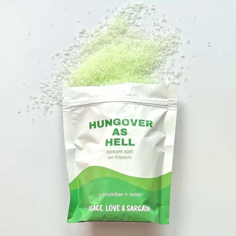 Hungover as Hell Salt Soak - Bath Soak - Peace, Love & Sarcasm