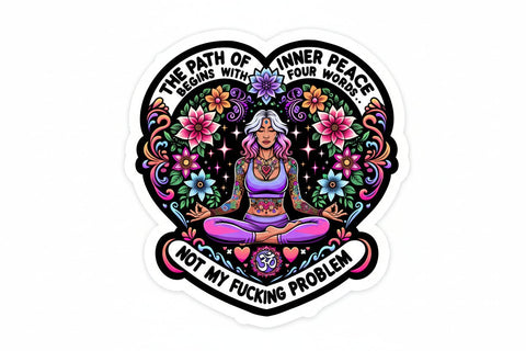 Inner Peace Sticker - Sticker - Local Boom Gift Shop