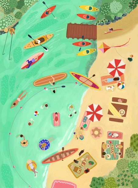 Lake Day 250 - Piece Puzzle - Puzzle - Villager Puzzles