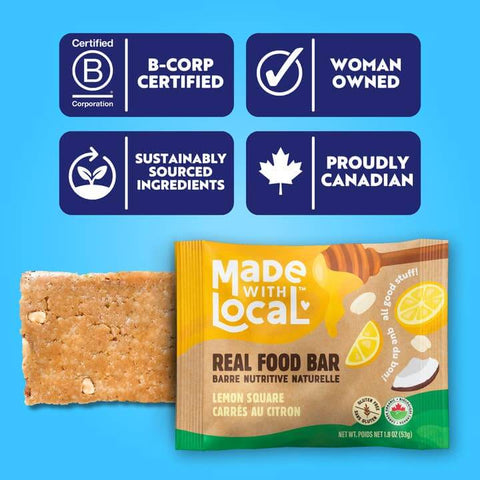 Lemon Square | Organic Real Food Bar - Food - Made with Local