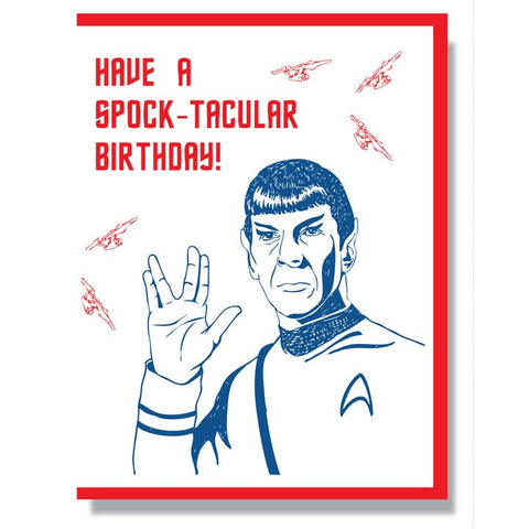 Leonard Nimoy Spock - Tacular Birthday Card - Greeting Card - Smitten Kitten