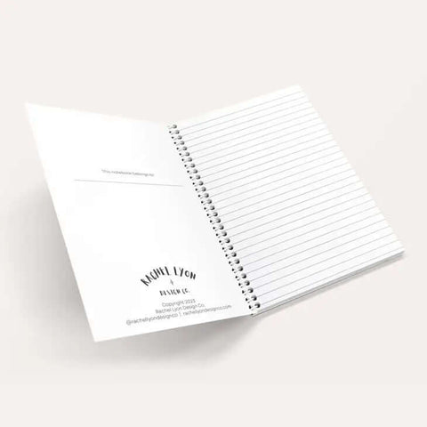 Lined Notebook - Notebook - Rachel Lyon Design