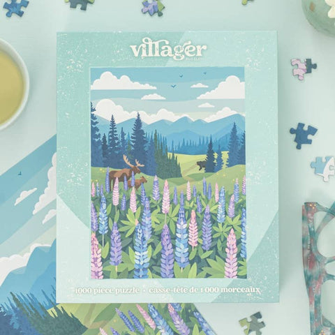 Lupines Meadow 1000 - Piece Puzzle - Puzzle - Villager Puzzles