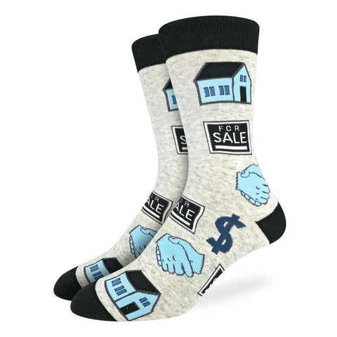 Men's Real Estate Socks - Socks - Good Luck Sock