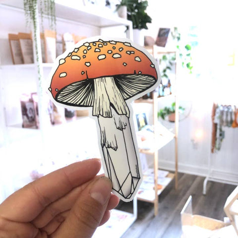 Mushroom Crystal Sticker - Sticker - Meli TheLover