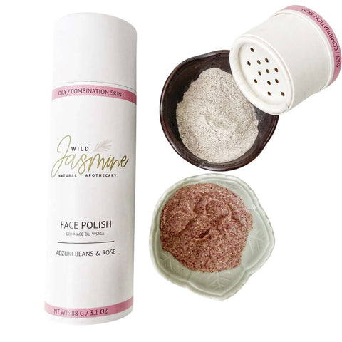 Natural Face Polish Scrub (Choose Skin Type) - Exfoliant - Wild Jasmine Natural Apothecary