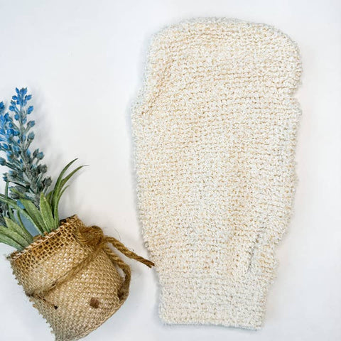 Natural Hemp Mitt - Organic Biodegradable - Body Wash - The Local Boom Gift Shop