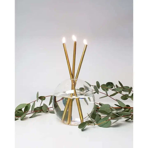 Neva Clear Round Candle Holder - Candle - Everlasting Candle